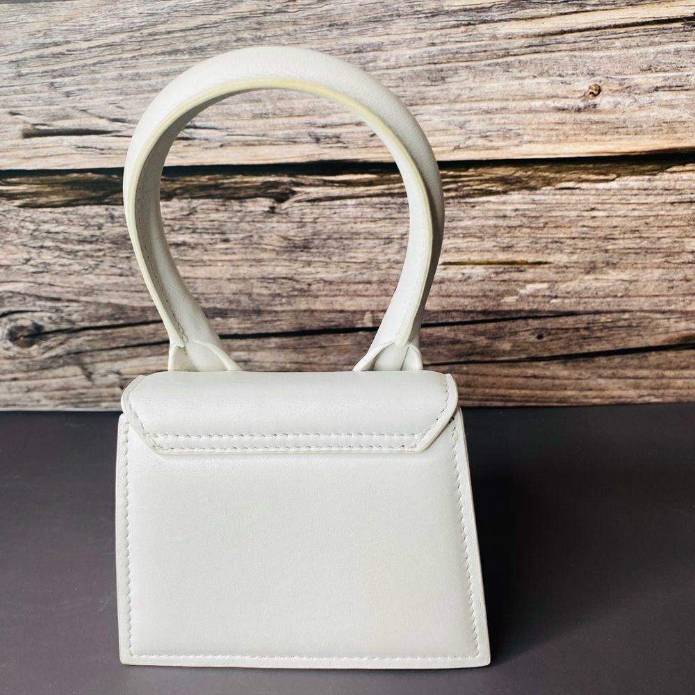 🛍️Jacquemus Authentic MINI Le Chiquito Elegant Cream/White Bag - Picture 12 of 14